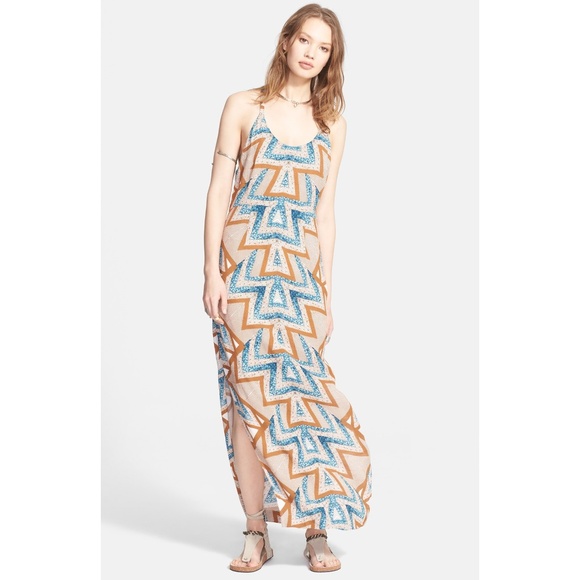Free People Dresses & Skirts - Free People Serves You Right Printed Maxi Dress